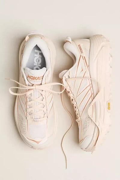 Hoka Mafate Speed 2 Rubber-trimmed Mesh Sneakers In Neutral