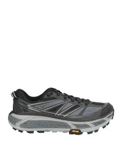 Hoka Mafate Speed 2 Woman Sneakers Black Size 7.5 Textile Fibers, Synthetic Material In Gray