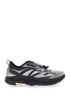 Hoka Mafate Speed 4 Lite Black Low Top Sneakers With Mesh Panels In Tech Fabric Unisex In Gray