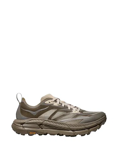 Hoka Mafate Speed 4 Lite Panelled Sneakers In Brown