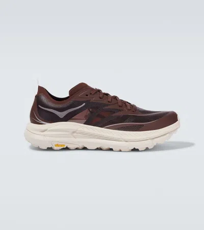 Hoka Mafate Speed 4 Running Shoes In Brown
