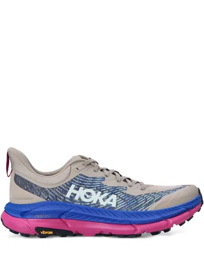 Hoka Mafate Speed 4 Sneakers In Farro/ultramarine