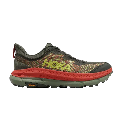 Pre-owned Hoka Mafate Speed 4 'thyme Fiesta' In Green
