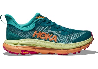 Pre-owned Hoka Mafate Speed 4 (women's) Sneakers In Deep Lake/ceramic