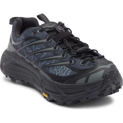 Hoka Sneaker Mafate Three2 Black/ Outer Orbit In Gray