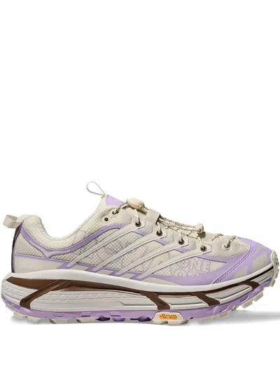 Hoka Mafate Three2 Wordmark Sneakers In Purple