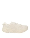 Hoka Cliftons Mens Breathable Tie String Athletic And Training Shoes In White