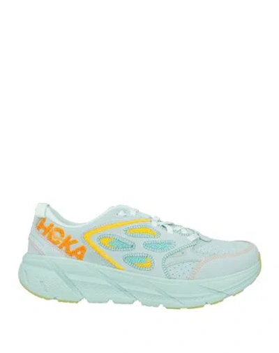 Hoka One One Man Sneakers Light Blue Size 11 Leather
