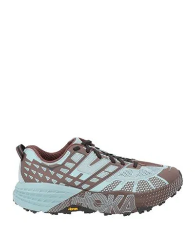 Hoka Man Sneakers Light Blue Size 9 Textile Fibers