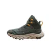 HOKA MEN'S ANACAPA MID GTX HIKING SHOES IN THYME/RADIANT YELLOW