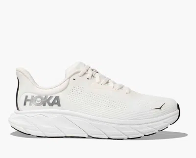 Hoka Men's Arahi 7 Running Shoes In Blanc De Blanc / Steel Wool In White