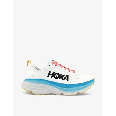 HOKA BONDI 8 LIGHTWEIGHT RECYCLED-POLYESTER-BLEND LOW-TOP TRAINERS