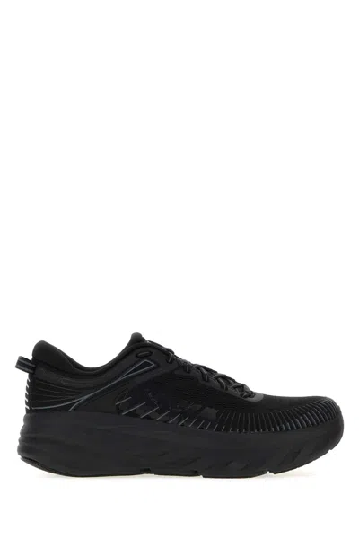 Hoka One One Black Fabric Bondi 7 Sneakers