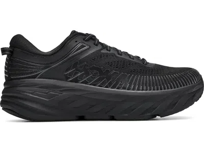 Hoka Men's Bondi 7 Running Shoes In Black/black