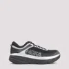 Hoka One One Black Silver Textile Synthetic Sneakers In Black