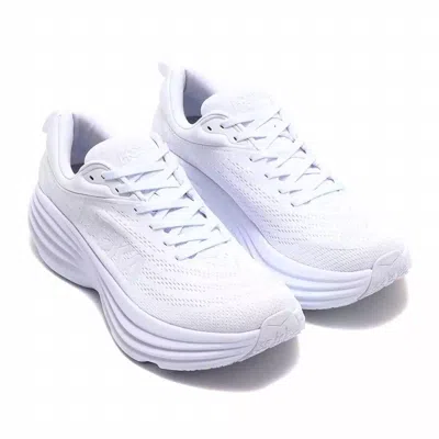 Hoka Men's Bondi 8 Running Shoes In White / White
