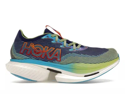 Hoka Men's Cielo X1 Athletic Sneakers In Evening Sky/lettuce