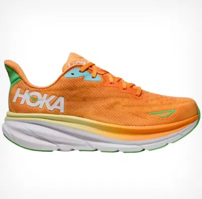 Hoka Men's Clifton 9 In Solar Flare/sherbet In Orange
