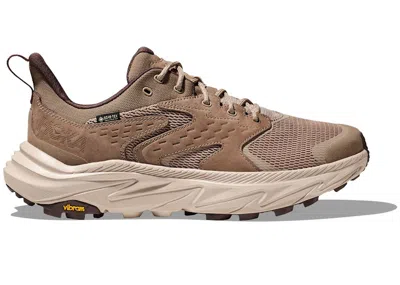 Pre-owned Hoka Men's  One One Anacapa 2 Low Goretex Sneakers In Dune/oxford Tan In Brown