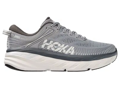 Pre-owned Hoka Men's  One One Bondi 7 Dark Shadow Sneakers In Wild Dove/dark Shadow Grey