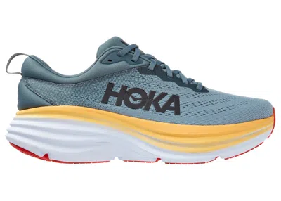 Pre-owned Hoka Men's  One One Bondi 8 Sneakers In Goblin Blue/mountain Spring