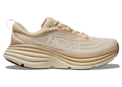 Pre-owned Hoka Men's  One One Bondi 8 Sneakers In Shifting Sand/vanilla
