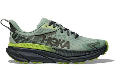 Pre-owned Hoka Men's  One One Challenger 7 Goretex Sneakers In Aloe Vera/lettuce