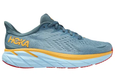 Pre-owned Hoka Men's  One One Clifton 8 Sneakers In Goblin Blue/mountain Spring