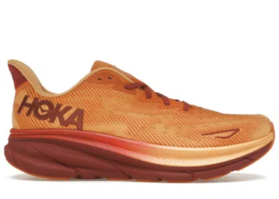 Pre-owned Hoka Men's  One One Clifton 9 Sneakers In Amber Haze/sherbet
