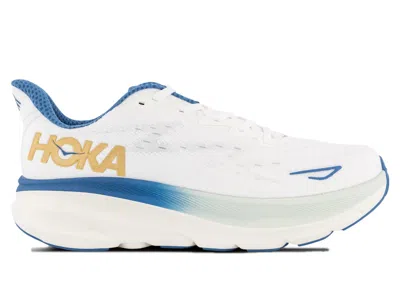 Pre-owned Hoka Men's  One One Clifton 9 Sneakers In Frost/gold In Multi