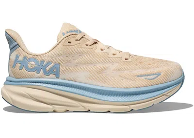 Pre-owned Hoka Men's  One One Clifton 9 Sneakers In Oak/alabaster