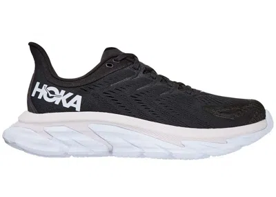 Pre-owned Hoka Men's  One One Clifton Edge Sneakers In Black/white