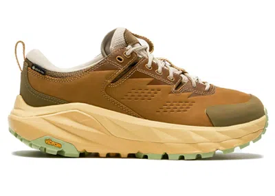 Pre-owned Hoka Men's  One One Kaha Low Goretex Elite Terrain System Sneakers In Wheat/mushroom