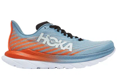 Pre-owned Hoka Men's  One One Mach 5 Orange Sneakers In Mountain Spring/puffin's Bill