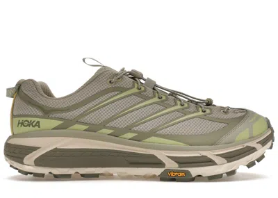 Pre-owned Hoka Men's  One One Mafate Three2 Sneakers In Barley/seed Green