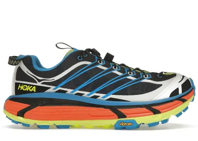 Pre-owned Hoka Men's  One One Mafate Three2 Sneakers In Black/diva Blue In Multi