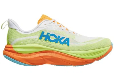 Pre-owned Hoka Men's  One One Skyflow Sneakers In Frost/solar Flare