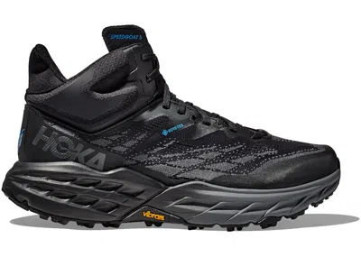 Pre-owned Hoka Men's  One One Speedgoat 5 Mid Goretex Triple Sneakers In Black