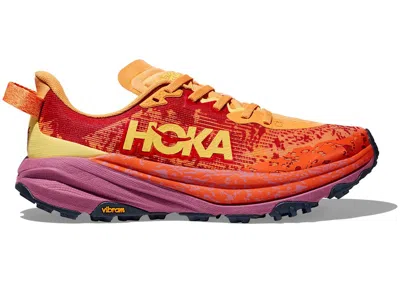 Pre-owned Hoka Men's  One One Speedgoat 6 Sneakers In Sherbet/beet Root