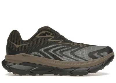 Pre-owned Hoka Men's  One One Tecton X 2 Stealth/tech Sneakers In Deep Umber/black In Multi