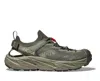 Hoka Hopara Green Sneakers With Cut-out On The Back And Logo Printed On The Side In Fabric And Rubber Uni