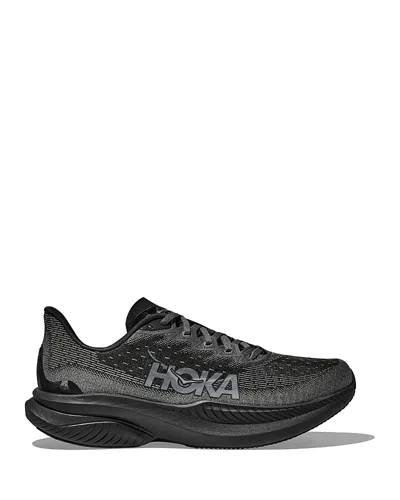 Hoka Men's Mach 6 Sneakers In Black