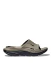 Shop Hoka Men's Ora Slide 3 Slip On Recovery Sandals In Gray