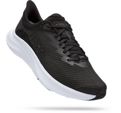 Hoka Men's Solimar Wide Running Shoes In Black/white
