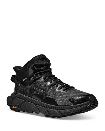 Hoka Trail Code Gtx Hiking Shoe In Black / Raven