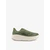 Hoka Mens  Bondi 9 Low-top Mesh-knit Trainers In Sea Moss