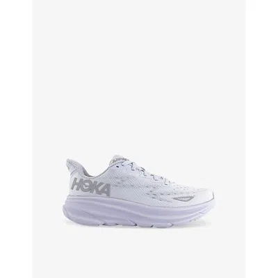 Hoka Mens Clifton 9 Low-top Woven Trainers Starlight Glow