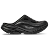 Hoka Ora Recovery Round-toe Slippers In Black/black