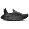 Hoka Restore Tc Rubber-trimmed Stretch-knit Slip-on Sneakers In Black/black/black