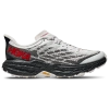 Hoka Speedgoat 5 Rubber-trimmed Mesh Sneakers In White/black/red
